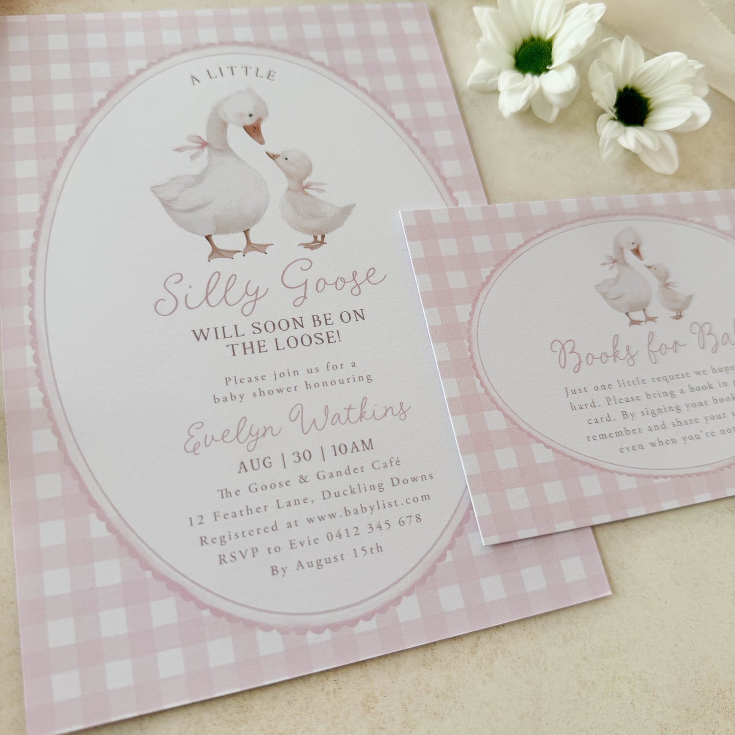 Silly Goose Pink | Baby Shower