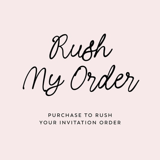 Rush My Order Fee