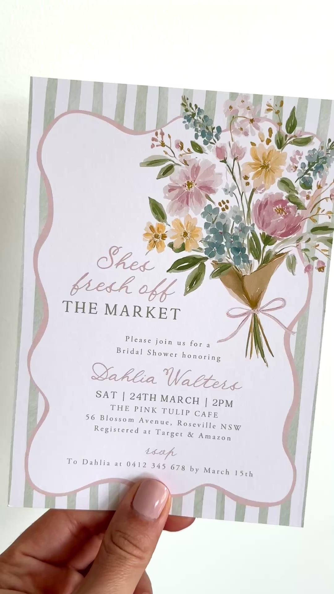 Shes fresh off the market invitation